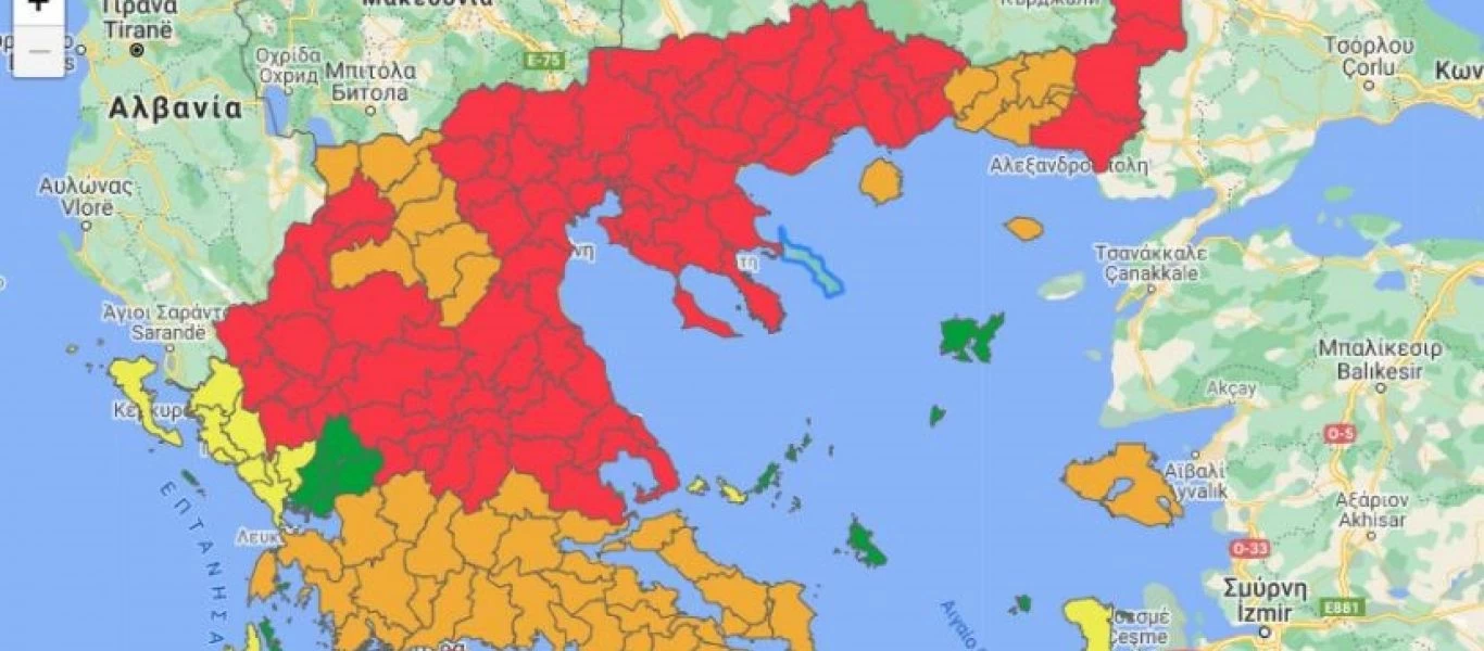 Κλείνουν πάλι την Ελλάδα: Δείτε τον χάρτη - Μίσος για τους ανεμβολίαστους από κυβέρνηση - Την Τετάρτη οι αποφάσεις